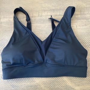 Black Adjustable Mesh Bra